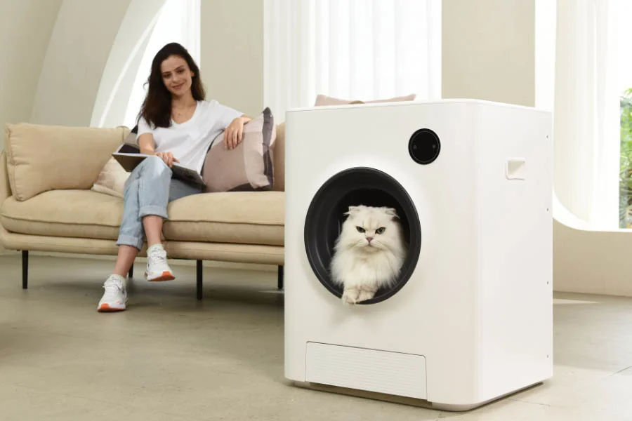 self cleaning cat litter box